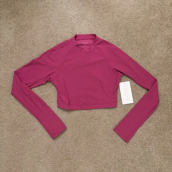 NWT Athleta Crosstrain Ultra Crop Top in Magenta - Picture 3 of 7